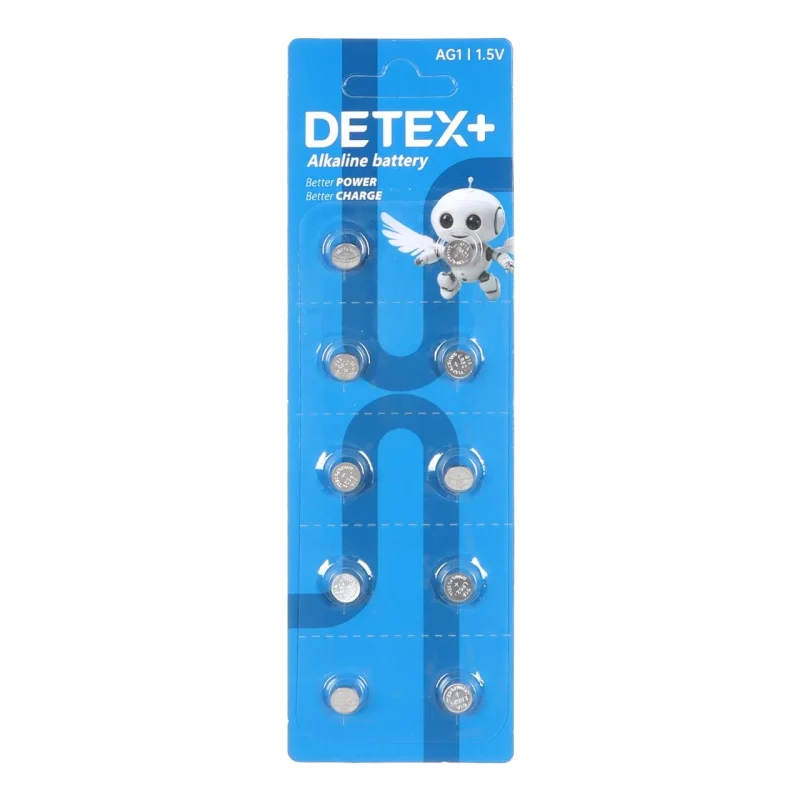 باتری ساعتی Detex+ Alkaline مدل AG1 (بسته 10 عددی) - تصویر 2
