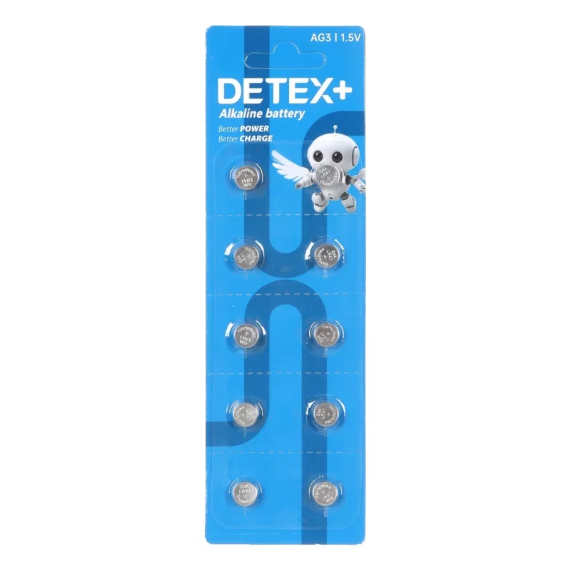 باتری ساعتی Detex+ Alkaline مدل AG3 (بسته 10 عددی) - تصویر 2