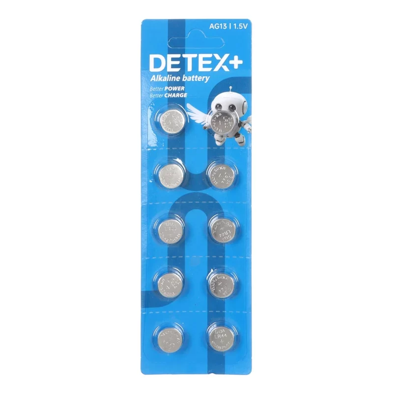 باتری ساعتی Detex+ Alkaline مدل AG13 (بسته 10 عددی) - تصویر 2