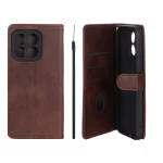 کیف موبایل مگنتی Crystal داخل مخمل Honor X6b - قهوه ای