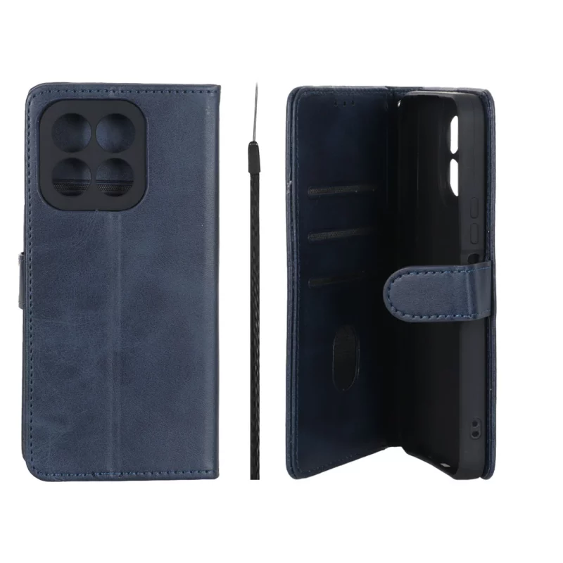 کیف موبایل مگنتی Crystal داخل مخمل Honor X6b - سرمه ای - تصویر 2