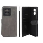کیف موبایل مگنتی Crystal داخل مخمل Honor X6b - طوسی