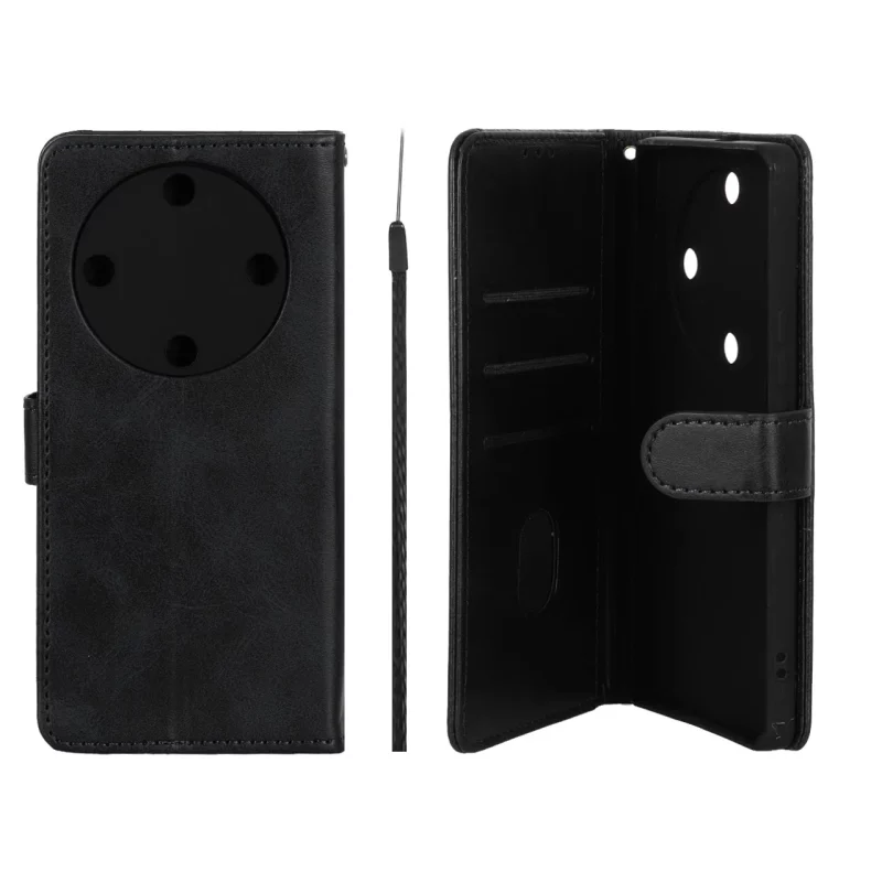 کیف موبایل مگنتی Crystal داخل مخمل Honor X9a - مشکی - تصویر 2