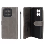 کیف موبایل مگنتی Crystal داخل مخمل Honor X8a - طوسی