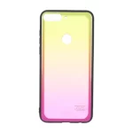 قاب XO مات دو رنگ Huawei Y7 2018 / Y7 Prime 2018 - صورتی زرد