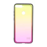 قاب XO مات دو رنگ Huawei Y6 (2018) / Y6 Prime (2018) - صورتی زرد