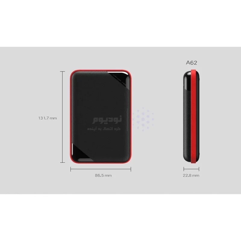 هارد اکسترنال Silicon Power USB3.2 مدل Armor A62 ظرفیت 5TB - مشکی قرمز (گارانتی متین) - تصویر 7