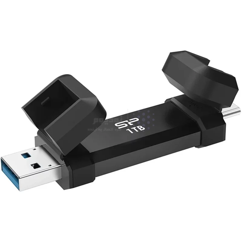 هارد Silicon Power Portbale SSD DS72 USB3.2 Type-C - 2TB - مشکی (گارانتی متین) - تصویر 4