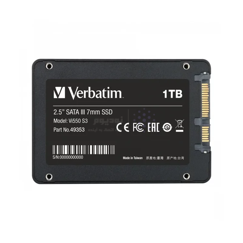 هارد Verbatim SSD مدل Vi550 S3 ظرفیت 1TB - مشکی (گارانتی متین) - تصویر 3