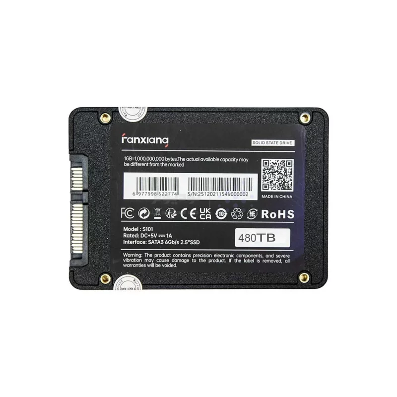 هارد Fanxiang SSD مدل S101 ظرفیت 480GB - مشکی (گارانتی متین) - تصویر 3