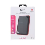 هارد اکسترنال silicon power USB3.2-1TB مدل Armor A62-مشکی قرمز - تصویر 7