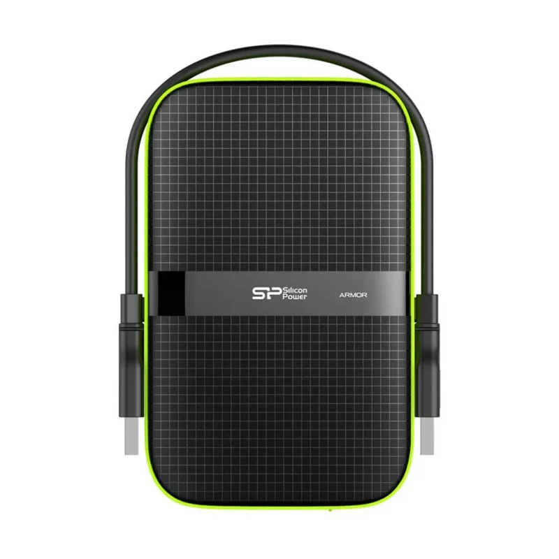 هارد اکسترنال Silicon Power USB3.2-1TB مدل Armor A60-مشکی سبز - تصویر 2