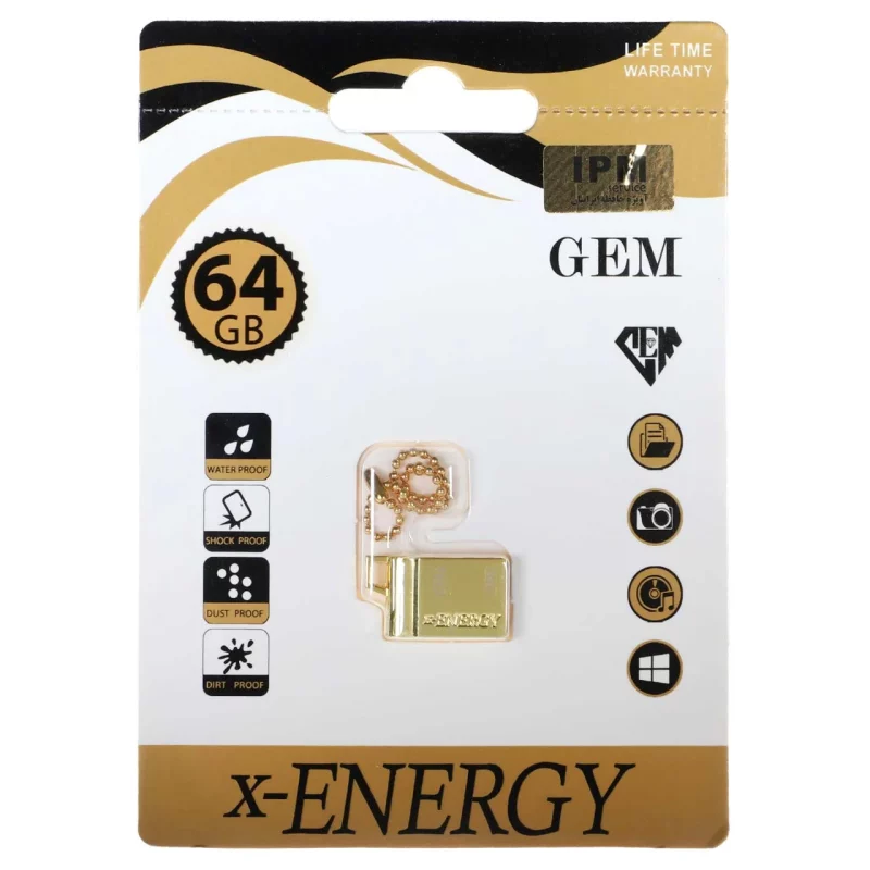 X-ENERGY Golden Gem USB2.0 Flash Memory-64GB - تصویر 2