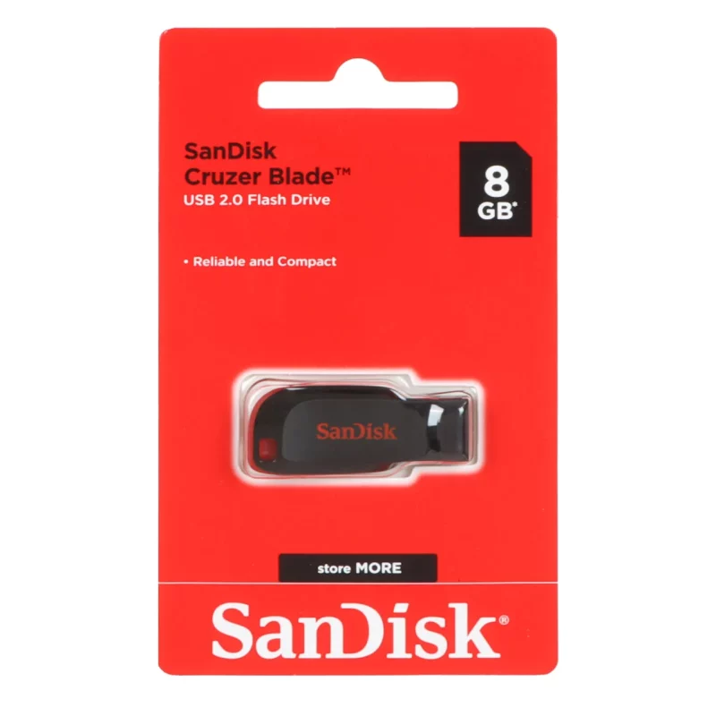 SanDisk Cruzer Blade USB2.0 Flash Memory - 8GB (گارانتی سازگار ارقام) - تصویر 2