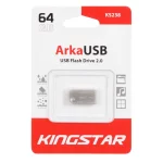 KingStar Arka KS238 USB2.0 Flash Memory - 64GB (گارانتی متین) نقره ای