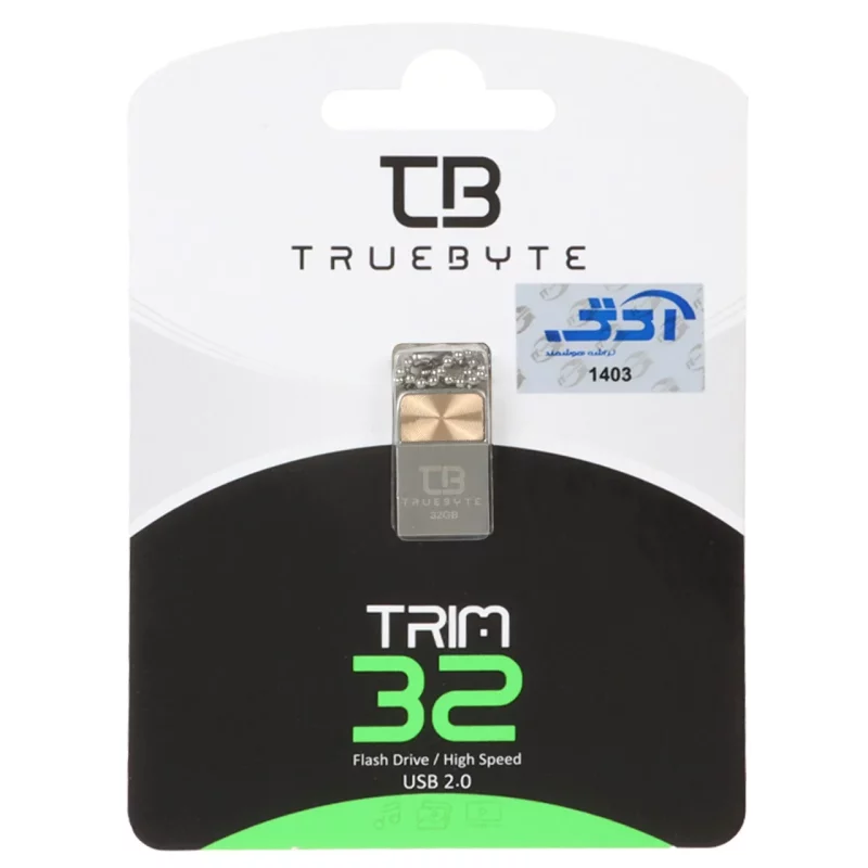 TRUEBYTE TRIM USB2.0 Flash Memory - 32GB طلایی (گارانتی مادام العمر شرکت آی تین) - تصویر 2