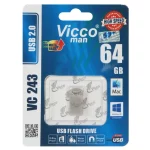 نقره ای Vicco man VC243 S USB2.0 Flash Memory - 64GB