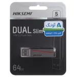 Hiksemi DUAL Slim USB3.2 Type-C Flash Memory - 64GB (گارانتی آونگ)