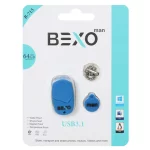 BEXO B-715 USB3.1 Flash Memory-64GB (گارانتی داده پردازی آواتک) آبی کاربنی