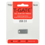 T-GATE T102 USB2.0 Flash Memory - 16GB - نقره ای (گارانتی آسان سرویس)
