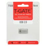 T-GATE T108 USB2.0 Flash Memory - 16GB - نقره ای (گارانتی آسان سرویس)