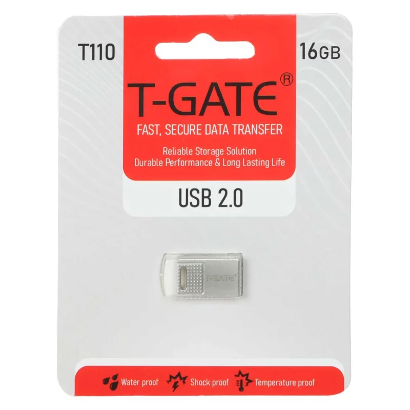 T-GATE T110 USB2.0 Flash Memory - 16GB - نقره ای (گارانتی آسان سرویس) - تصویر 2