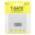 T-GATE T102 USB2.0 Flash Memory - 32GB - نقره ای (گارانتی آسان سرویس)