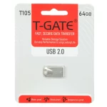 T-GATE T105 USB2.0 Flash Memory - 64GB - نقره ای (گارانتی آسان سرویس)