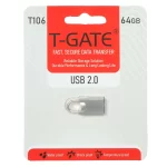 T-GATE T106 USB2.0 Flash Memory - 64GB - نقره ای (گارانتی آسان سرویس)