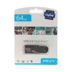 PNY Attache 4 USB2.0 Flash Memory-64GB (گارانتی متین) مشکی