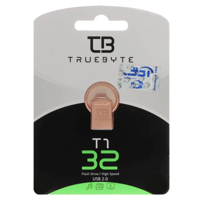 TRUEBYTE T1 USB2.0 Flash Memory-32GB رزگلد (گارانتی مادام العمر شرکت آی تین) - تصویر 2