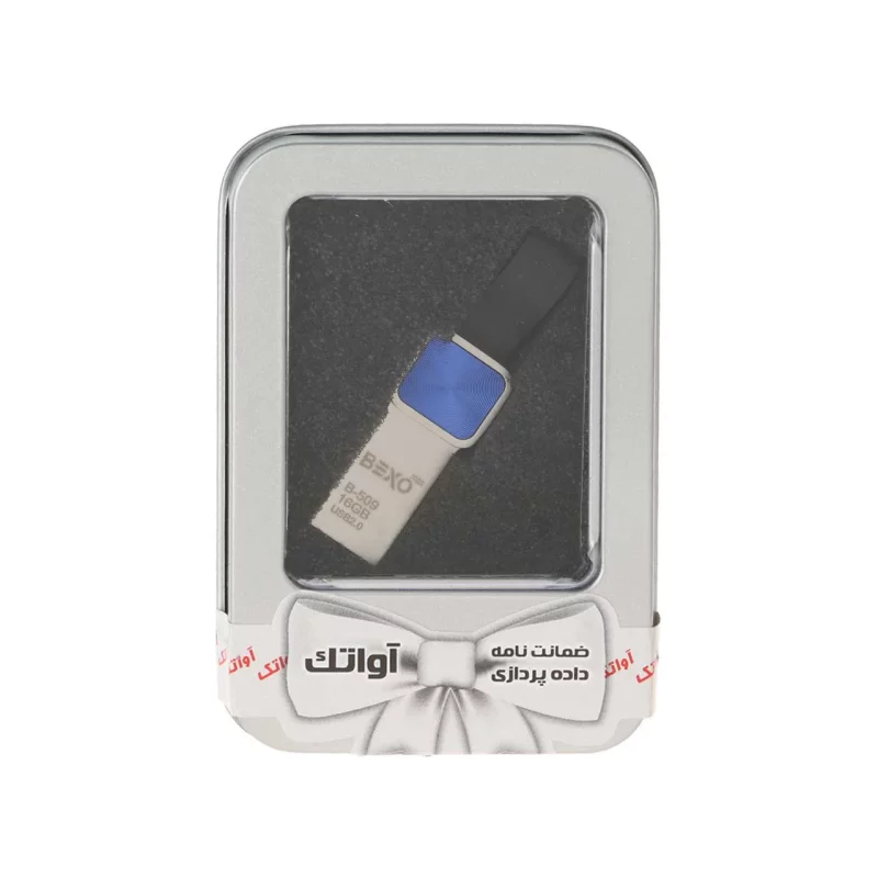 BEXO B-509 USB2.0 Flash Memory - 16GB (گارانتی داده پردازی آواتک) پک هدیه - آبی - تصویر 2