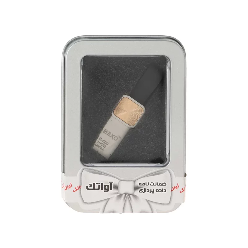 BEXO B-509 USB2.0 Flash Memory - 16GB (گارانتی داده پردازی آواتک) پک هدیه - طلایی - تصویر 2