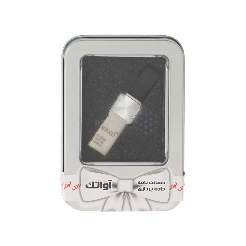 BEXO B-509 USB2.0 Flash Memory - 16GB (گارانتی داده پردازی آواتک) پک هدیه - نقره ای - تصویر 3