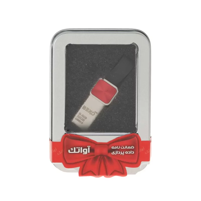 BEXO B-509 USB2.0 Flash Memory - 32GB (گارانتی داده پردازی آواتک) پک هدیه - قرمز - تصویر 2