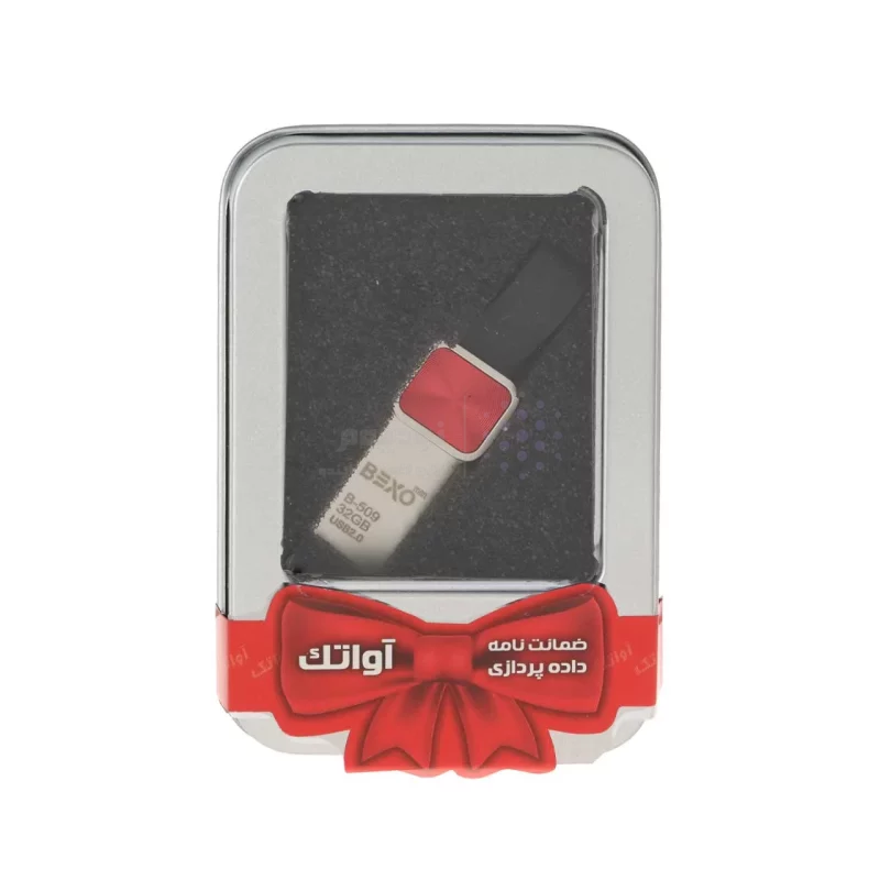 BEXO B-509 USB2.0 Flash Memory - 32GB (گارانتی داده پردازی آواتک) پک هدیه - قرمز - تصویر 3