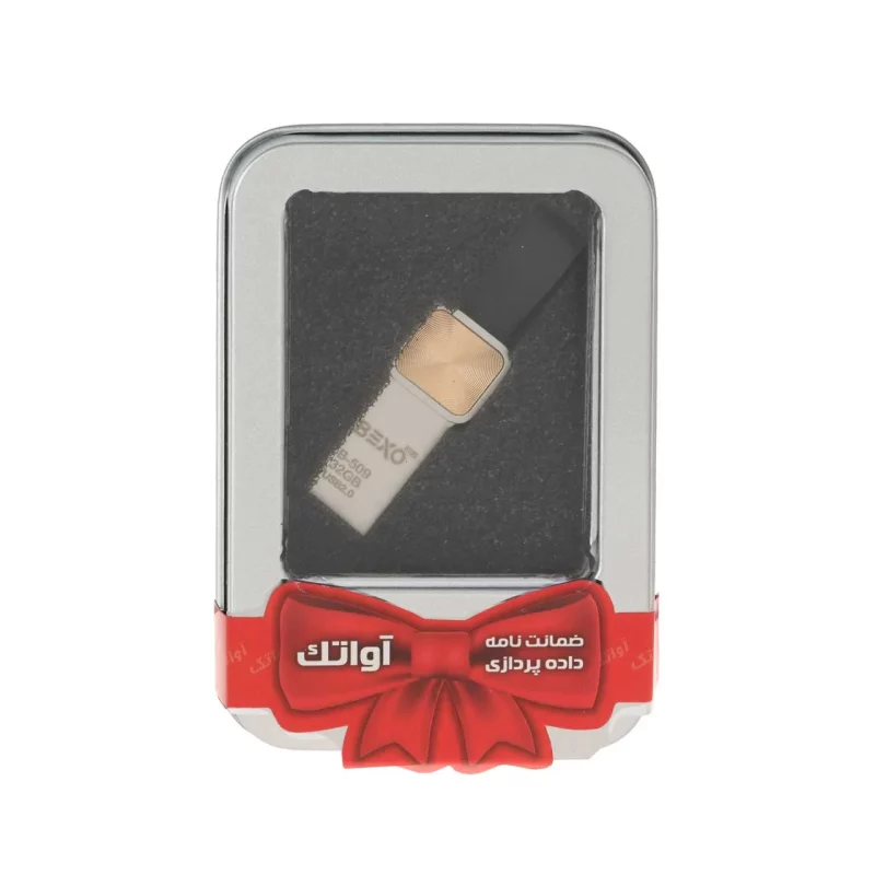 BEXO B-509 USB2.0 Flash Memory - 32GB (گارانتی داده پردازی آواتک) پک هدیه - طلایی - تصویر 2