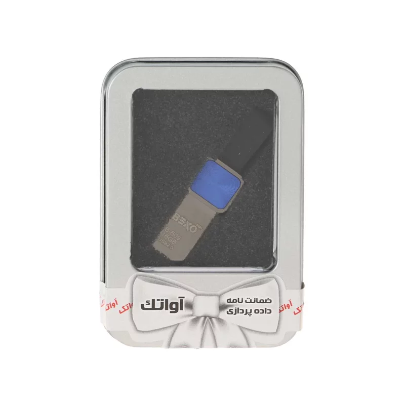 BEXO B-509 USB2.0 Flash Memory - 16GB (گارانتی داده پردازی آواتک) پک هدیه - مشکی آبی - تصویر 2