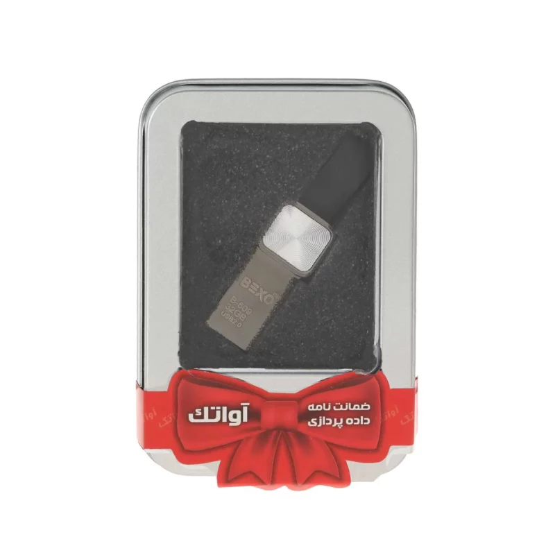 BEXO B-509 USB2.0 Flash Memory - 32GB (گارانتی داده پردازی آواتک) پک هدیه - مشکی نقره ای - تصویر 2