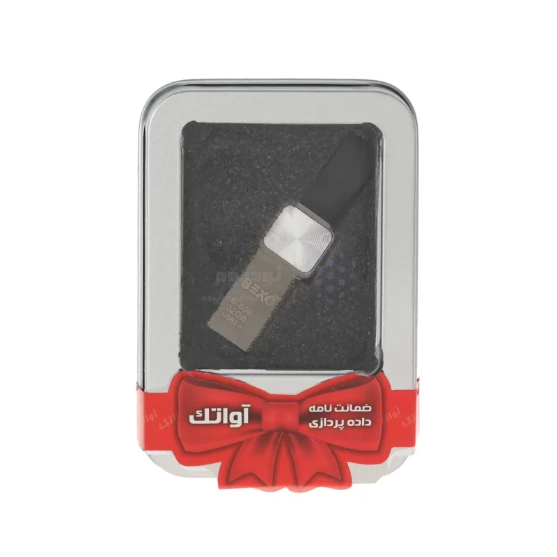 BEXO B-509 USB2.0 Flash Memory - 32GB (گارانتی داده پردازی آواتک) پک هدیه - مشکی نقره ای - تصویر 3