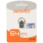 Save it Sego USB2.0 Flash Memory - 64GB نقره ای (گارانتی مادام العمر آی تین)