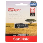 SanDisk Ultra Shift USB3.2 Flash Memory-64GB - (گارانتی متین) مشکی