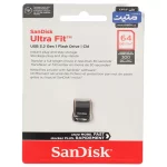 Sandisk Ultra Fit USB3.2 Flash Memory- 64GB - (گارانتی متین) مشکی