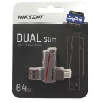 Hiksemi DUAL Slim USB3.2 Type-C Flash Memory - 64GB - (گارانتی متین) خاکستری