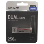 Hiksemi DUAL Slim USB Type-C USB3.2 Flash Memory - 256GB - (گارانتی متین) خاکستری