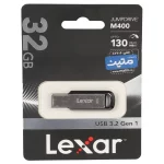 Lexar JUMPDRIVE M400 USB3.2 Flash Memory - 32GB - (گارانتی متین) نقره ای