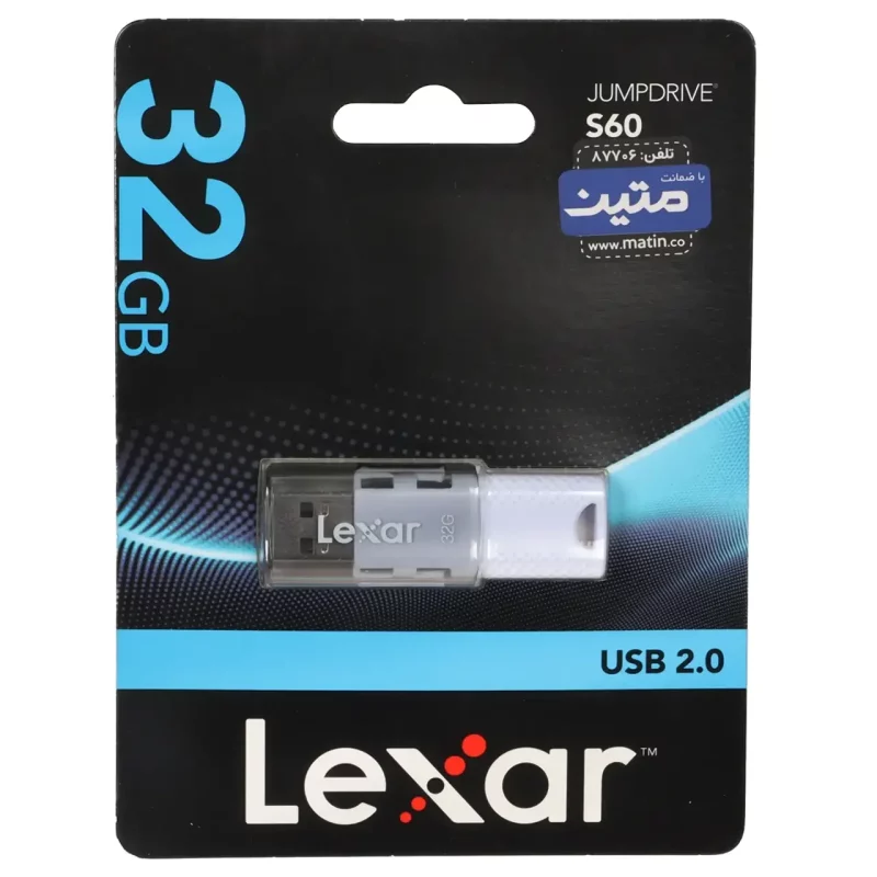 Lexar JUMPDRIVE S60 USB2.0 Flash Memory-32GB - (گارانتی متین) یاسی - تصویر 2