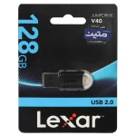 Lexar JUMPDRIVE V40 USB2.0 Flash Memory-128GB - (گارانتی متین) مشکی