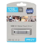 (گارانتی متین) نقره ای - PNY Metal USB3.1 Flash Memory - 128GB