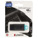 Kingston DataTraveler USB3.2 Flash Memory - 64GB - (گارانتی متین) مشکی
